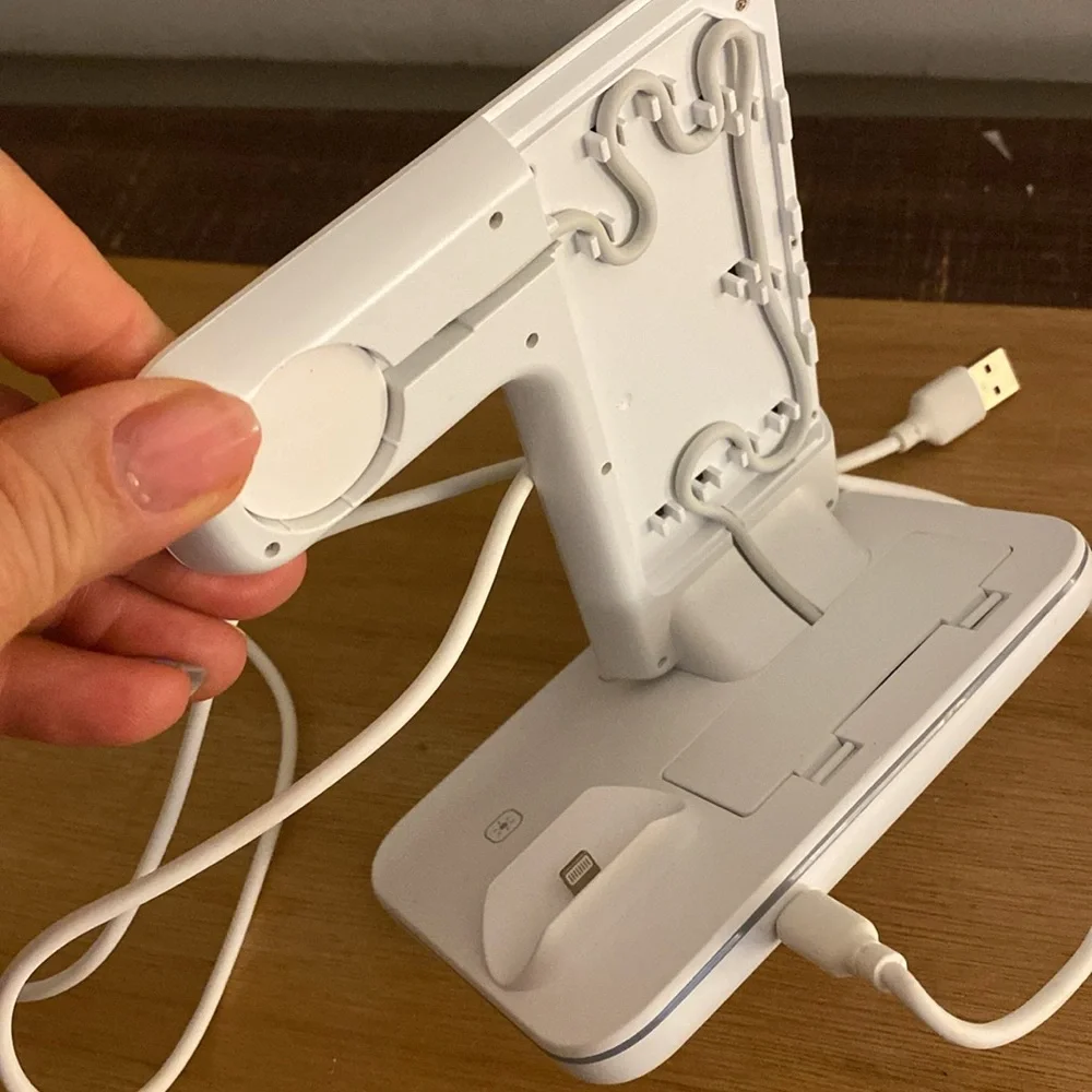 WAITIEE WIRELESS CHARGER 3 IN 1, 15W FAST CHARGING STATION APPLE WATCH - WHITE